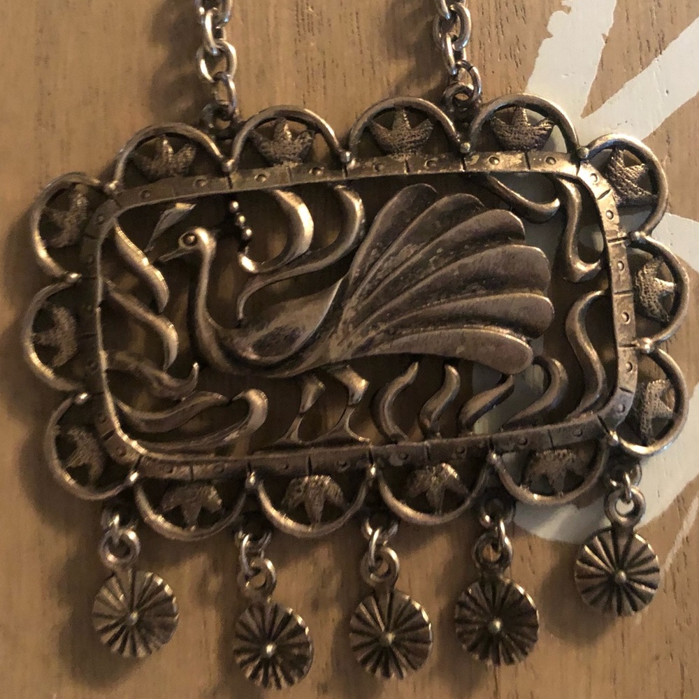 Peacock Silver Fashion Chain